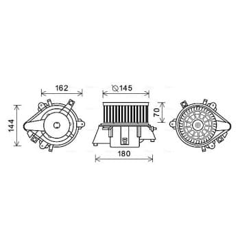 ventilateur de poêle FT8438 Ava Quality Cooling