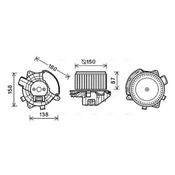 ventilateur de poêle FT8440 Ava Quality Cooling