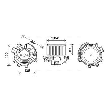 ventilateur de poêle FT8444 Ava Quality Cooling