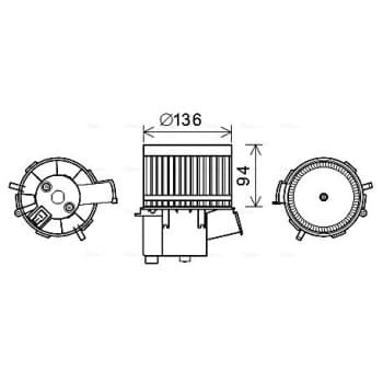 ventilateur de poêle FT8448 Ava Quality Cooling