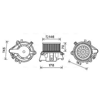 ventilateur de poêle FT8451 Ava Quality Cooling