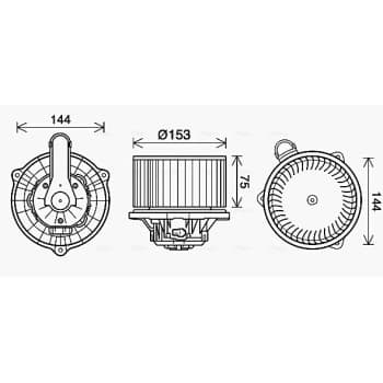 ventilateur de poêle HY8450 Ava Quality Cooling