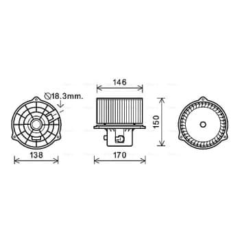 ventilateur de poêle HY8555 Ava Quality Cooling