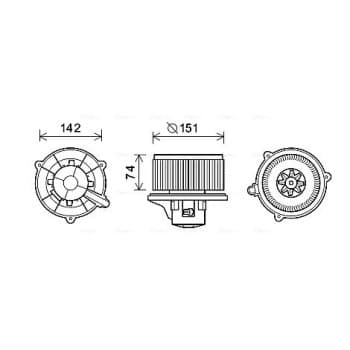 ventilateur de poêle KA8224 Ava Quality Cooling