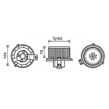 ventilateur de poêle KA8249 Ava Quality Cooling