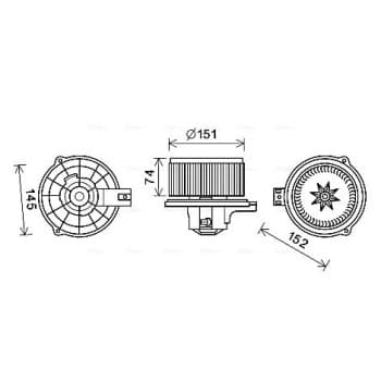 ventilateur de poêle KA8252 Ava Quality Cooling