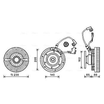 Embrayage, ventilateur de radiateur