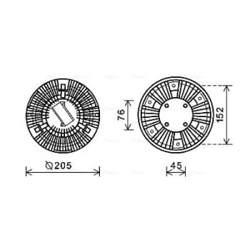 Embrayage, ventilateur de radiateur