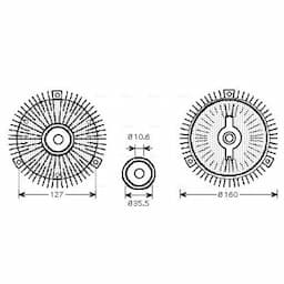 Embrayage, ventilateur de radiateur