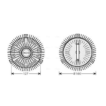 Embrayage, ventilateur de radiateur