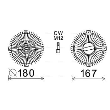 Embrayage, ventilateur de radiateur