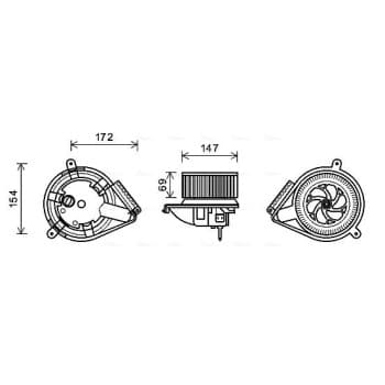 ventilateur de poêle MS8616 Ava Quality Cooling