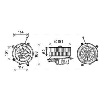 ventilateur de poêle MS8624 Ava Quality Cooling