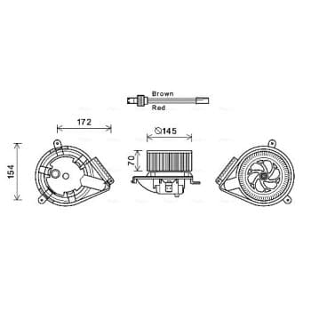 ventilateur de poêle MS8627 Ava Quality Cooling