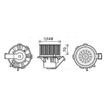 ventilateur de poêle MS8647 Ava Quality Cooling