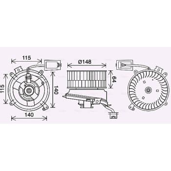 ventilateur de poêle MS8702 Ava Quality Cooling