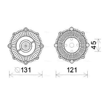 Embrayage, ventilateur de radiateur