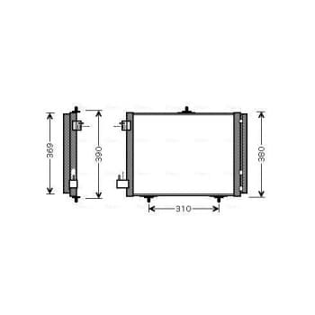 Condenseur, climatisation PE5295D Ava Quality Cooling