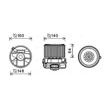 ventilateur de poêle PE8369 Ava Quality Cooling