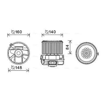 ventilateur de poêle PE8372 Ava Quality Cooling