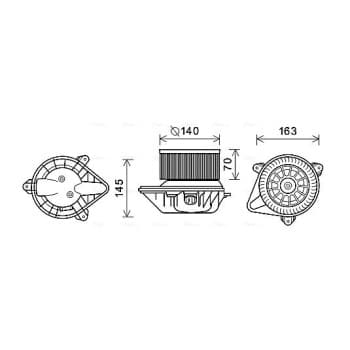 ventilateur de poêle PE8373 Ava Quality Cooling