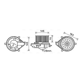 ventilateur de poêle PE8394 Ava Quality Cooling