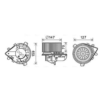 ventilateur de poêle PE8395 Ava Quality Cooling