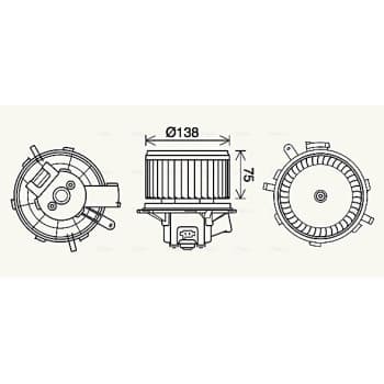 ventilateur de poêle PE8406 Ava Quality Cooling