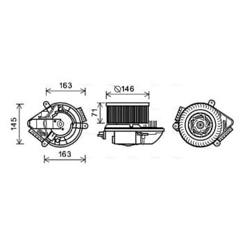 ventilateur de poêle PE8504 Ava Quality Cooling