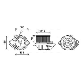 ventilateur de poêle PE8510 Ava Quality Cooling