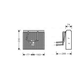 Evaporateur climatisation