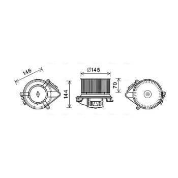 ventilateur de poêle RT8621 Ava Quality Cooling