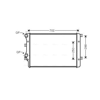 Radiateur, refroidissement du moteur VNA2206 Ava Quality Cooling