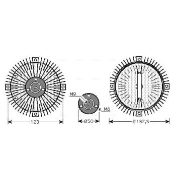 Embrayage, ventilateur de radiateur