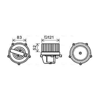 ventilateur de poêle VN8345 Ava Quality Cooling