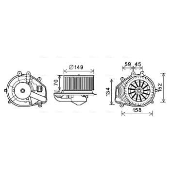 ventilateur de poêle VN8353 Ava Quality Cooling