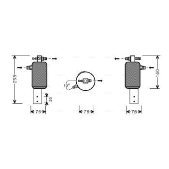Filtre déshydratant, climatisation