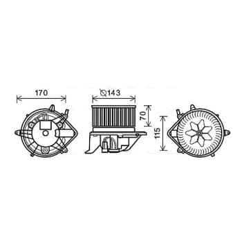 ventilateur de poêle BW8458 Ava Quality Cooling