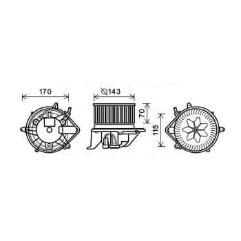 ventilateur de poêle BW8461 Ava Quality Cooling