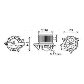 ventilateur de poêle CN8292 Ava Quality Cooling