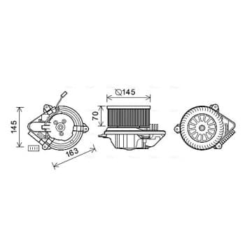 ventilateur de poêle CN8503 Ava Quality Cooling