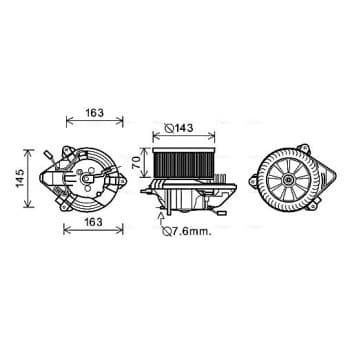 ventilateur de poêle CN8508 Ava Quality Cooling