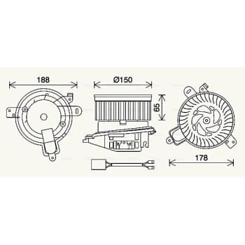 ventilateur de poêle CN8509 Ava Quality Cooling