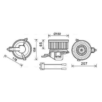 ventilateur de poêle CN8511 Ava Quality Cooling