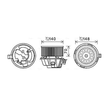 ventilateur de poêle DA8012 Ava Quality Cooling