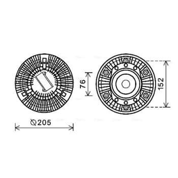 Embrayage, ventilateur de radiateur