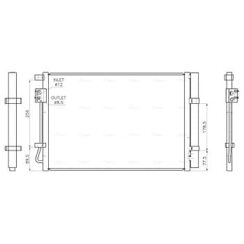 Condenseur, climatisation HY5602D Ava Quality Cooling