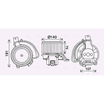 ventilateur de poêle AL8154 Ava Quality Cooling