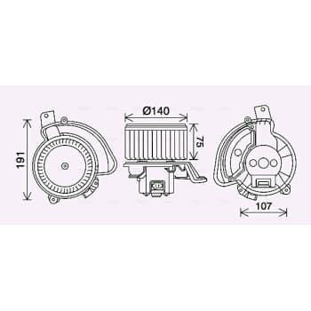 ventilateur de poêle AL8155 Ava Quality Cooling