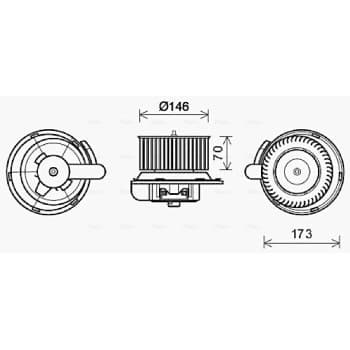 ventilateur de poêle ME8287 Ava Quality Cooling